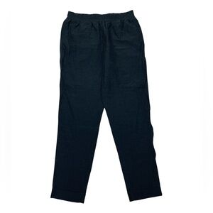 ATM Anthony Thomas Melillo Black Straight Leg Pull On Pants